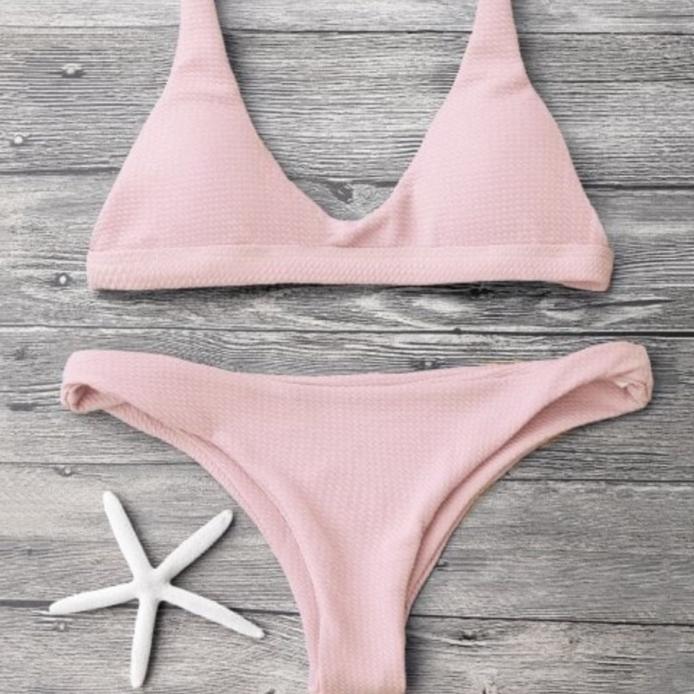 Pink bathing suit